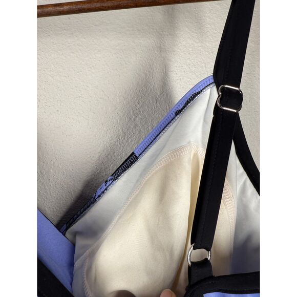 NWT Miraclesuit Womens Blue Black Tankini Top Sz 20W Tummy Control Floral Swim - Picture 4 of 11